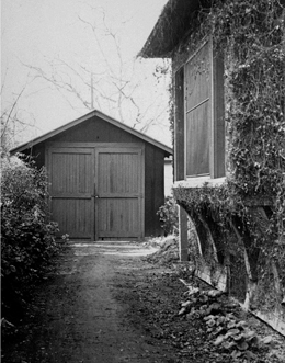 Fig. 2:  The garage that started it all, seen in this historical photograph 